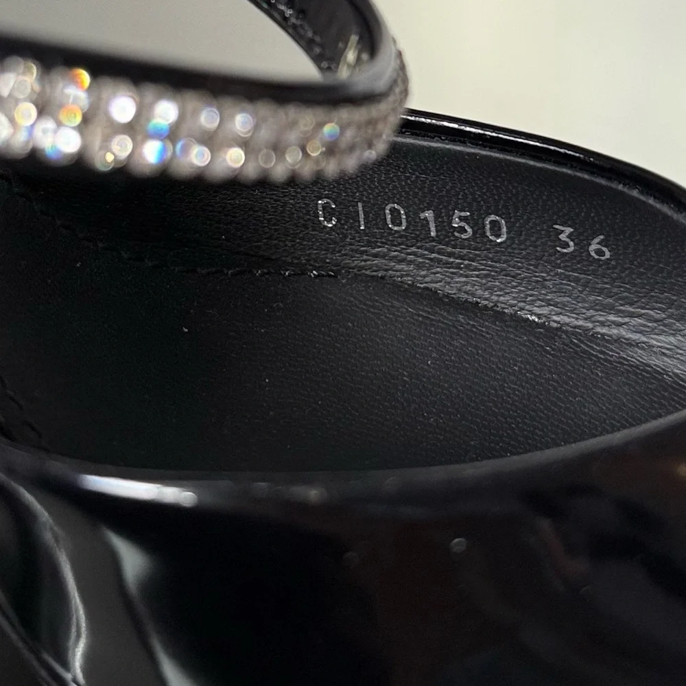 New DOLCE & GABBANA Crystal Mules in Patent Leather - Picture 12 of 15